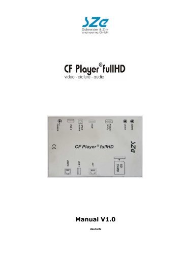 Manual SZE CF Player Full HD NEU - MediaScreen ...