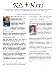 Phoenix/Valley of the Sun Newsletter - Kappa Delta