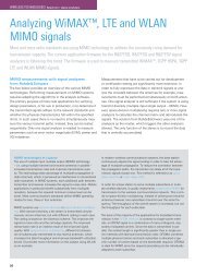 Analyzing WiMAX™, LTE and WLAN MIMO ... - Rohde & Schwarz