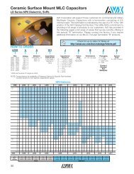 Ceramic Surface Mount MLC Capacitors - AVX