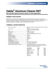Oakite aluminium cleaner - Silmid