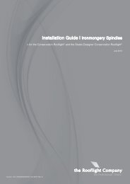 the Conservation Rooflight Ironmongery Installation Manual