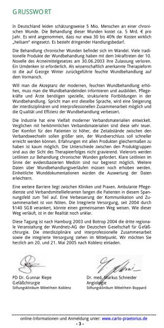 Untitled - Deutsche Gesellschaft für Wundheilung und ...