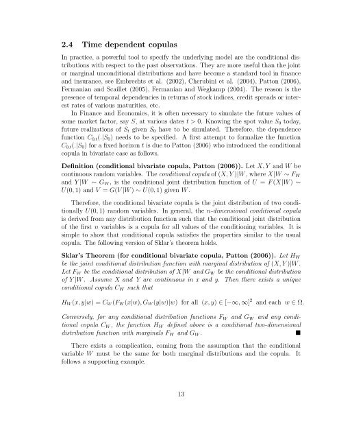 Copulas: a Review and Recent Developments (2007)