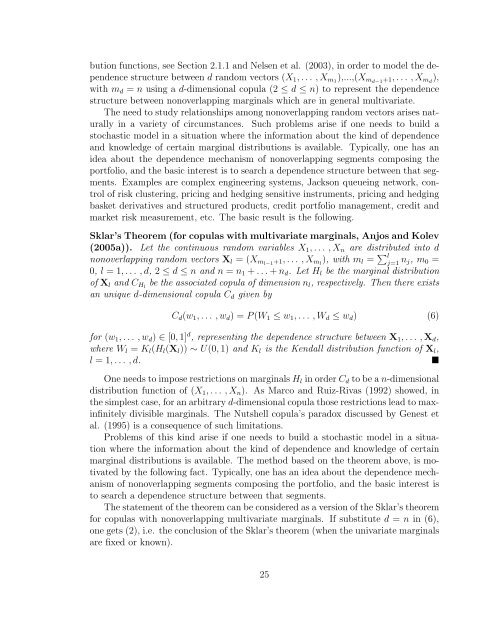 Copulas: a Review and Recent Developments (2007)
