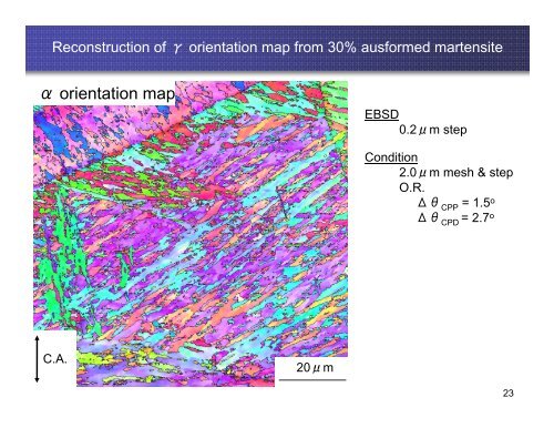 Reconstruction of austenite orientation map based on ... - alemi.ca