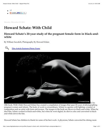Howard Schatz: With Child - Digital Photo Pro