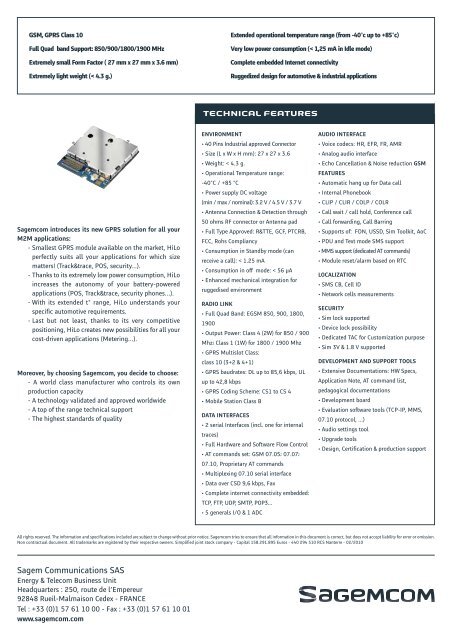 GPRS M2M MODULES