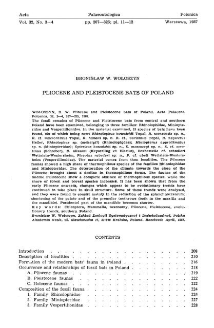 P4 - Acta Palaeontologica Polonica - Polska Akademia Nauk