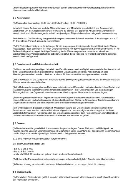 Muster-Betriebsvereinbarung als PDF - BR-WIKI