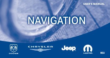 2010 REU Navigation System User's Manual - Jeep