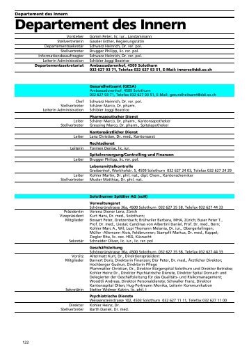 Bau- und Justizdepartement - Kanton Solothurn