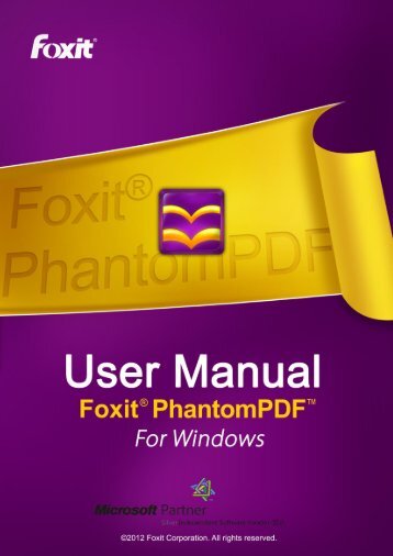 Foxit PhantomPDF User Manual - Parent Directory