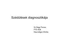 Szédülések diagnosztikája [Kompatibilitási mód]