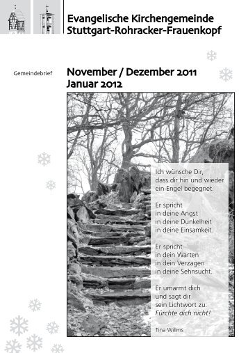 Gemeindebrief November / Dezember 2011 / Januar 2012