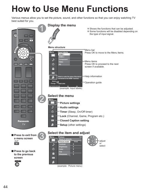 MANUAL DE USUARIO DE TC-P42X3M(es) - Panasonic