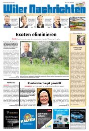 Exoten eliminieren - Ausgaben