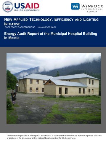 Energy Audit Report of the Municipal Hospital Building ... - Tkibuli Tea