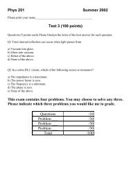 Formula Sheet 3 - Web Physics
