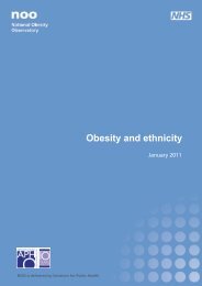 Obesity and ethnicity - National Obesity Observatory