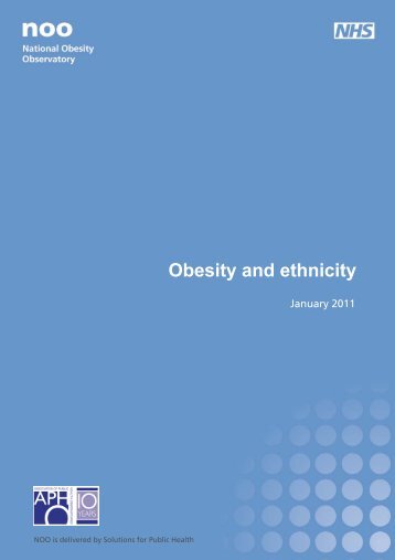 Obesity and ethnicity - National Obesity Observatory