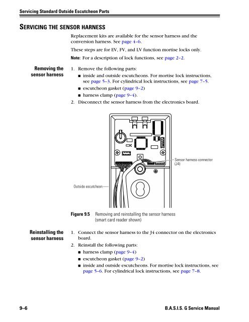 B.A.S.I.S. G Service Manual [T63300] - Best Access Systems