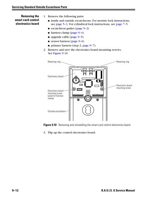 B.A.S.I.S. G Service Manual [T63300] - Best Access Systems