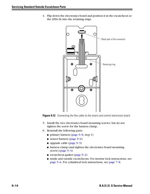 B.A.S.I.S. G Service Manual [T63300] - Best Access Systems