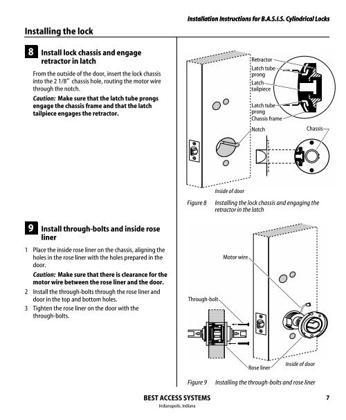 B.A.S.I.S. G Service Manual [T63300] - Best Access Systems