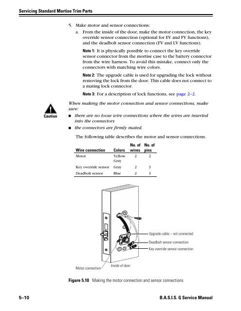 B.A.S.I.S. G Service Manual [T63300] - Best Access Systems