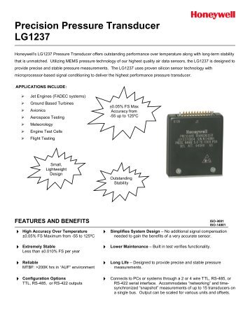 LG1237 Pressure Transducer