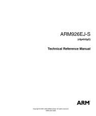 ARM926EJ-S Technical Reference Manual