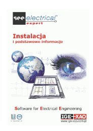 1. Instalacja programu SEE Electrical Expert - IGE+XAO Polska