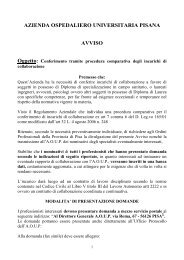 Conferimento tramite procedura comparativa degli Incarichi di ...