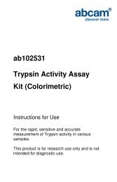 ab102531 Trypsin Activity Assay Kit (Colorimetric) - Abcam