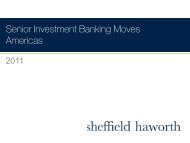 Senior Investment Banking Moves Americas - Sheffield Haworth