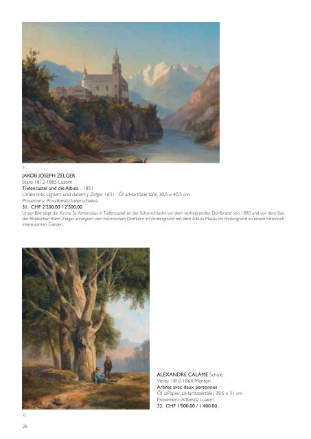 Auktionskatalog 2010 (2'853 kB - pdf) - Galerie Gloggner Luzern