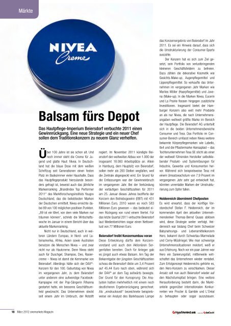 onemarkets Magazin 03/2012 - Infoboard