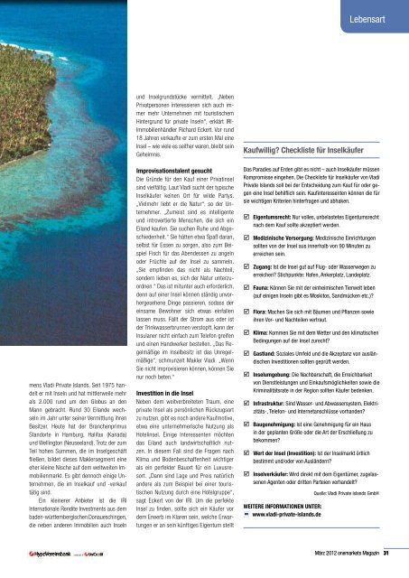 onemarkets Magazin 03/2012 - Infoboard