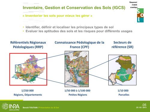 Inventaire, Gestion et Conservation des Sols