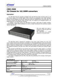 CRM-2500-240 2U Chassis for 1G/100M - OPTOKON as