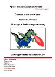 Regelung - GEO-Heizungstechnik GmbH