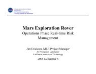 Mars Exploration Rover - NASA Risk Management Conference