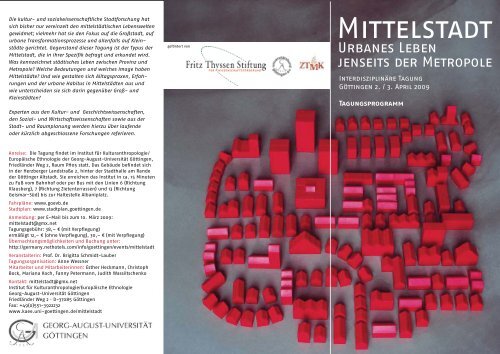 Mittelstadt - Institut für Kulturanthropologie/Europäische Ethnologie ...