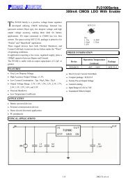 PJ3100Series 300mA CMOS LDO With Enable - Datasheets