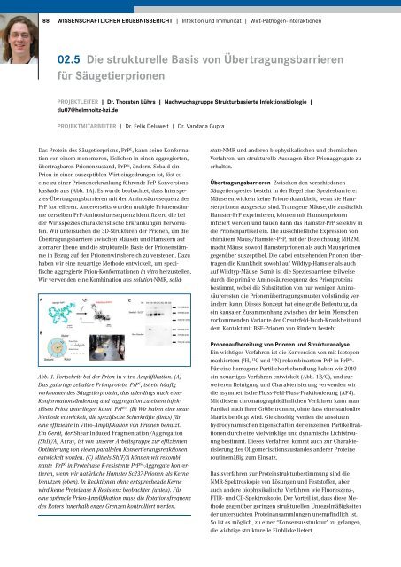 Ergebnisbericht 2010/11 - Helmholtz-Zentrum für Infektionsforschung