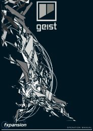 Geist Operation Manual - FXpansion1.com