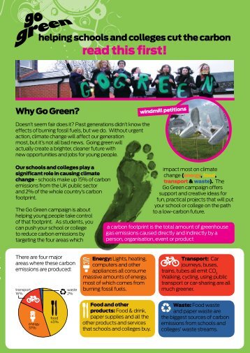 Introduction Page from the Go Green Action Guide ... - People & Planet