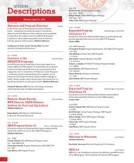 Descriptions - UW-Extension Conference Centers