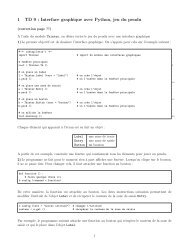 1 TD 9 : Interface graphique avec Python, jeu du ... - xavierdupre.fr
